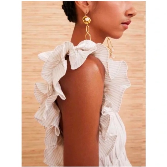 Ulla Johnson Paloma Top in Sand - Picture 6 of 11